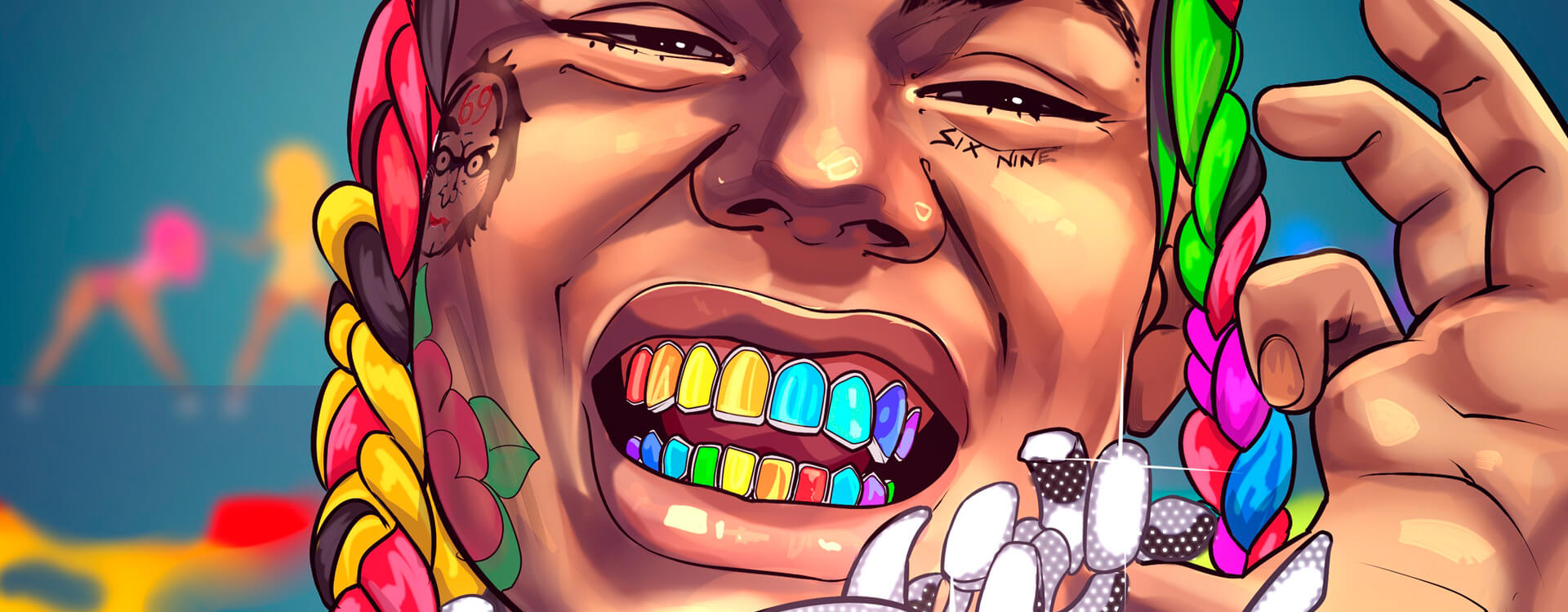 Бандитские кроссовки Tekashi69